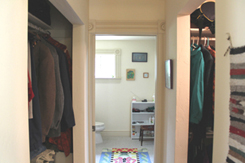 Master closet to bath